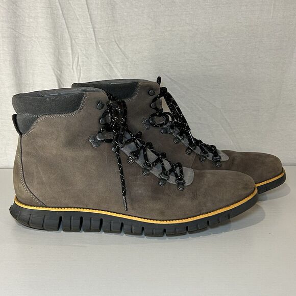 Cole Haan Zerogrand Hiker Trail Boots Mens Sz 15 M Ironstone Gray C28735 Casual - Picture 1 of 8